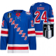 Men's Kaapo Kakko New York Rangers 2022 Stanley Cup Playoffs Royal #24 Jersey