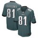 Men's Philadelphia Eagles Grant Calcaterra Nike Midnight Green Game Player Jersey