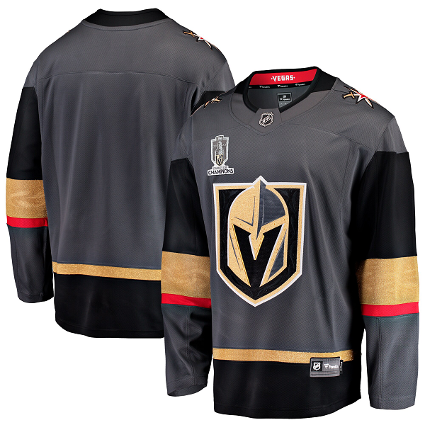 Men's Vegas Golden Knights Fanatics Branded Black 2023 Stanley Cup Champions Alternate Breakaway Jersey