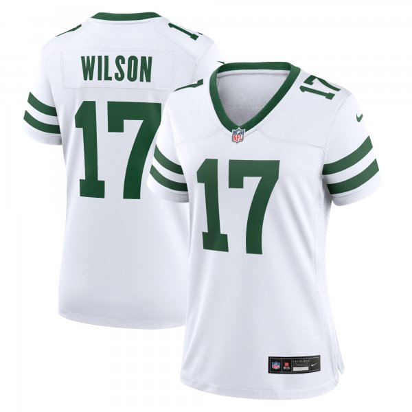 Women's New York Jets Garrett Wilson Nike Legacy White Game Jersey