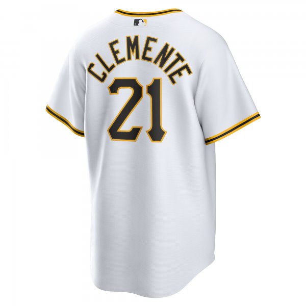 Men's Pittsburgh Pirates Roberto Clemente Nike White Home Replica Player Name Jersey