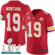 Kansas City Chiefs #19 Joe Montana Red Team Color Super Bowl LIV Bound Men's Stitched NFL Vapor Untouchable Limited Jersey