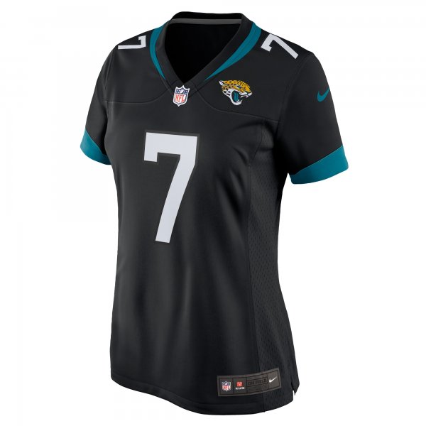 Women's Jacksonville Jaguars Byron Leftwich Nike Black Alternate Retired Player Game Jersey