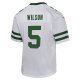 Youth New York Jets Garrett Wilson Nike Legacy White Game Jersey