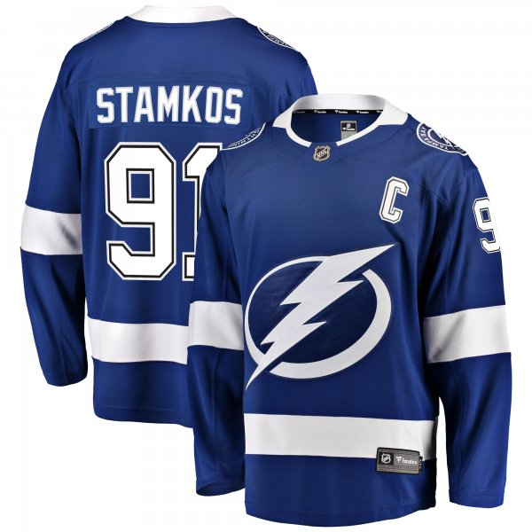 Men's Tampa Bay Lightning Steven Stamkos Fanatics Blue Breakaway Player Jersey