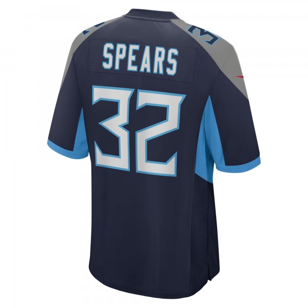 Men's Tennessee Titans Tyjae Spears Nike  Navy Team Game Jersey