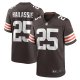 Men's Cleveland Browns Kahlef Hailassie Nike  Brown Team Game Jersey