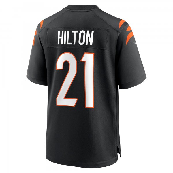 Men's Cincinnati Bengals Mike Hilton Nike Black Game Player Jersey