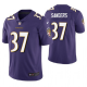 Men's Baltimore Ravens #37 Deion Sanders Purple Team Color NFL Vapor Untouchable Limited Jersey