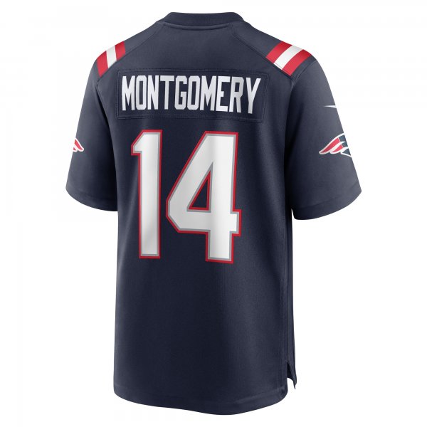 Men's New England Patriots Ty Montgomery Nike Navy Player Game Jersey