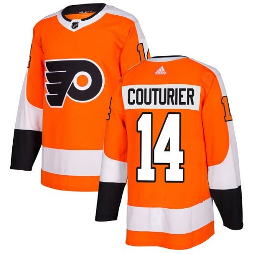 Adidas Philadelphia Flyers #14 Sean Couturier Orange Home Stitched Youth NHL Jersey