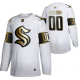 Seattle Kraken Custom White Golden Edition Limited Jersey