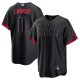 Men's Cincinnati Reds Barry Larkin Nike Black City Connect Replica Player Jersey