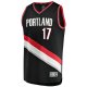 Men's Portland Trail Blazers Shaedon Sharpe Fanatics Black Fast Break Replica Player Jersey - Icon Edition