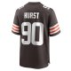 Men's Cleveland Browns Maurice Hurst Nike Brown Game Player Jersey