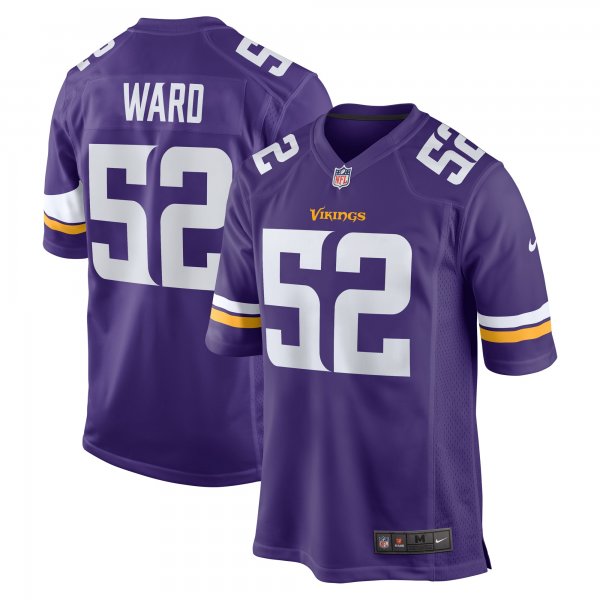 Men's Minnesota Vikings Jihad Ward Nike  Purple Team Game Jersey