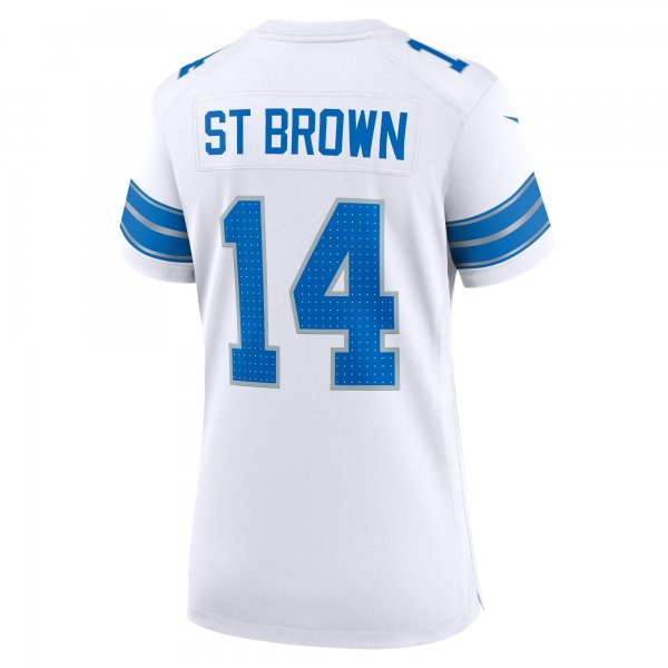 Women's Detroit Lions Amon-Ra St. Brown Nike White White Game Jersey