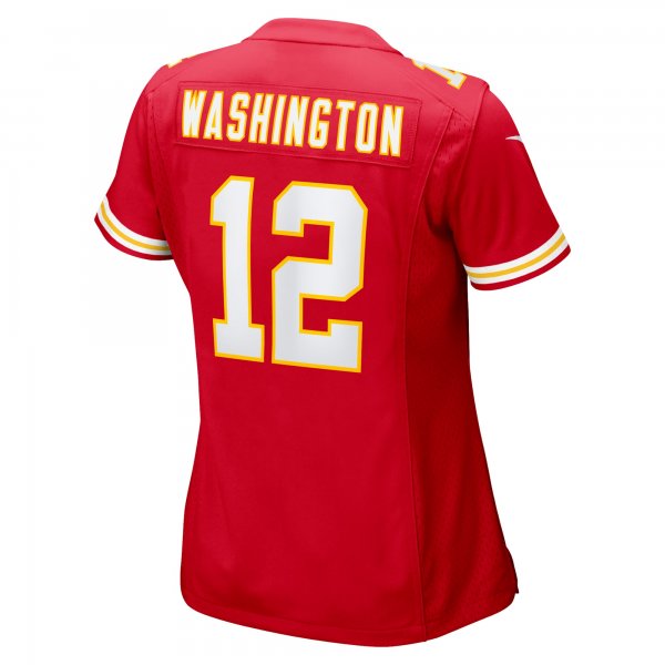 Women's Kansas City Chiefs Montrell Washington Nike  Red Team Game Jersey