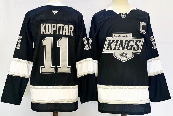 Men's #11 Anze Kopitar Los Angeles Kings Black City Edition Jersey