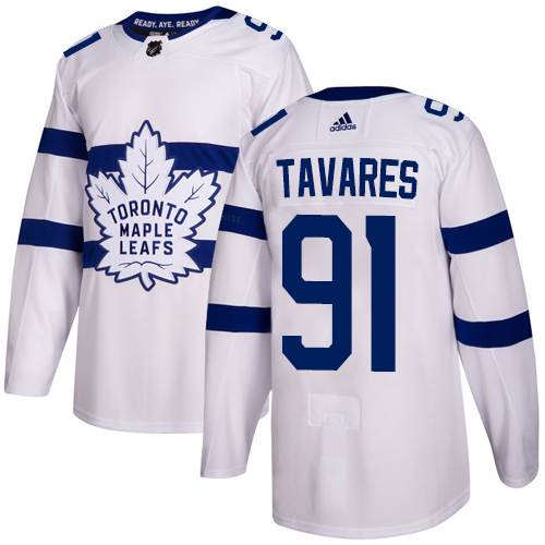 Adidas Toronto Maple Leafs #91 John Tavares White 2018 Stadium Series Stitched NHL Jersey