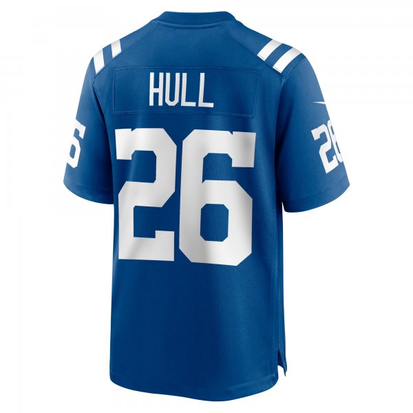 Men's Indianapolis Colts Evan Hull Nike  Royal Team Game Jersey