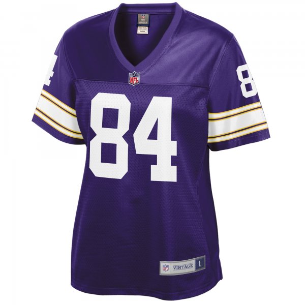 Women's Minnesota Vikings Randy Moss NFL Pro Line Purple Retired Player Replica Jersey