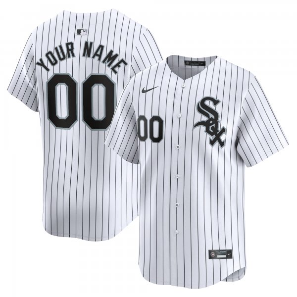 Men's Chicago White Sox Nike White Home Limited Custom Jersey