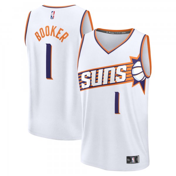 Youth Phoenix Suns Devin Booker Fanatics White Fast Break Replica Player Jersey - Association Edition