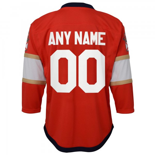 Youth Florida Panthers Red Home Replica Custom Jersey