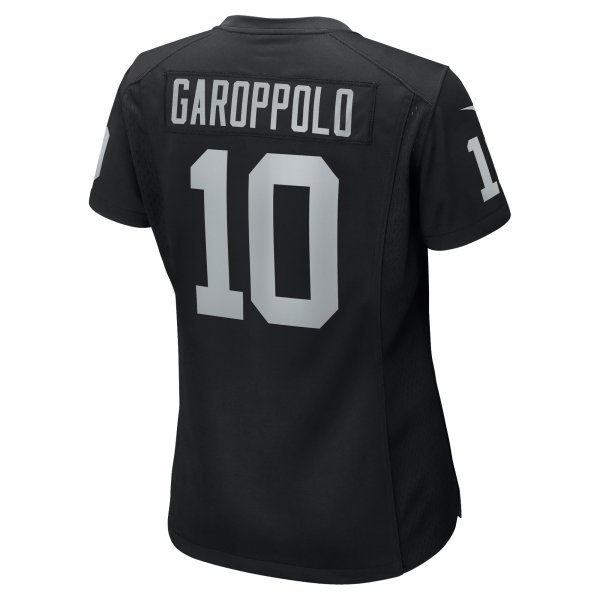 Women's Las Vegas Raiders Jimmy Garoppolo Nike Black Player Jersey