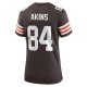 Women's Cleveland Browns Jordan Akins Nike  Brown Team Game Jersey