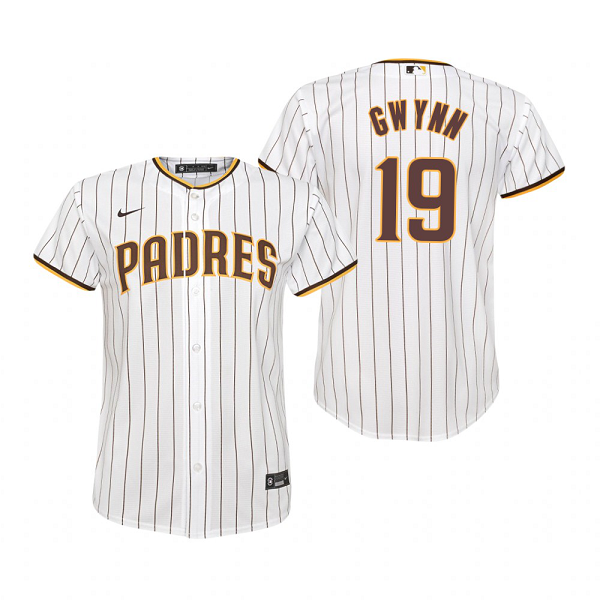 Youth San Diego Padres #19 Tony Gwynn Nike White Home Jersey