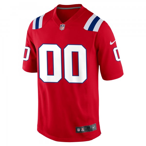 Men's New England Patriots Nike Red Alternate Custom Jersey