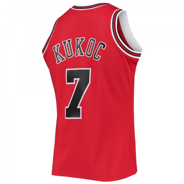 Men's Chicago Bulls Toni Kukoc Mitchell & Ness Red 1997/98 Hardwood Classics Swingman Jersey