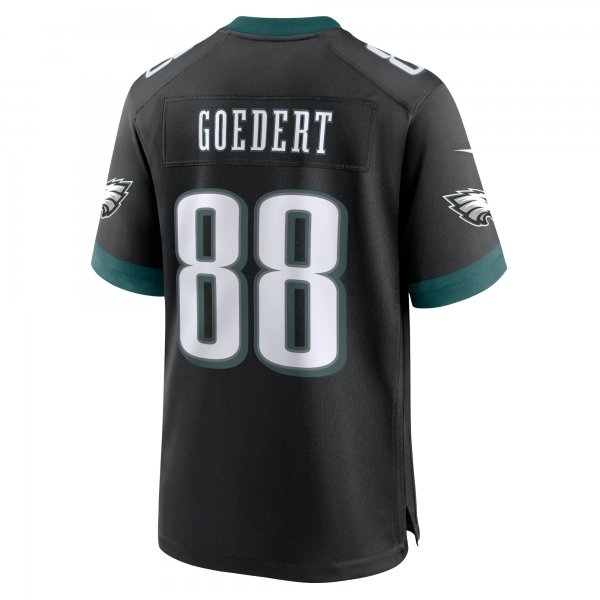 Men's Philadelphia Eagles Dallas Goedert Nike Black Alternate Game Jersey