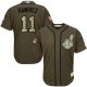 Indians #11 Jose Ramirez Green Salute to Service Stitched Youth MLB Jersey