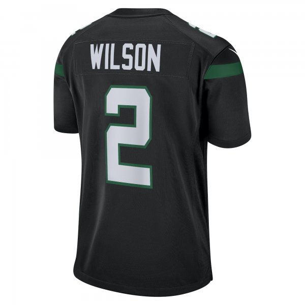 Youth New York Jets Zach Wilson Nike Black Game Jersey