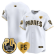 Men's San Diego Padres Blank For Peter & Petco Park 20th Patch Vapor Premier Limited All Stitched Cool Base Jersey