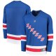 Youth New York Rangers Fanatics Royal Home Replica Blank Jersey