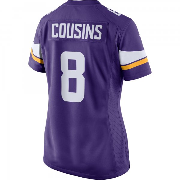 Women's Minnesota Vikings Kirk Cousins Nike Purple Player Jersey