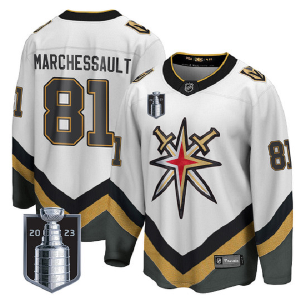 Men's Vegas Golden Knights #81 Jonathan Marchessault 2023 Stanley Cup Final Stitched Jersey