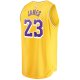 Youth Los Angeles Lakers LeBron James Fanatics Gold Fast Break Player Jersey - Icon Edition