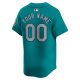 Men's Seattle Mariners  Nike Aqua  Alternate Limited Custom Jersey