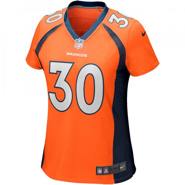 Women's Denver Broncos Terrell Davis Nike Orange Game Retired Player Jersey