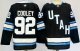 Men's #92 Logan Cooley Utah Hockey Club Black And Blue City Edition Jersey