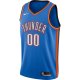 Men's Oklahoma City Thunder Nike Blue Custom Swingman Jersey - Icon Edition