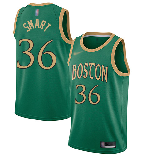 Boston Celtics #36 Marcus Smart Green NBA Swingman City Edition 2019/20 Jersey