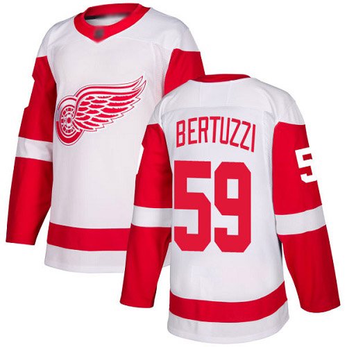 Detroit Red Wings #59 Tyler Bertuzzi White Road Stitched NHL Jersey