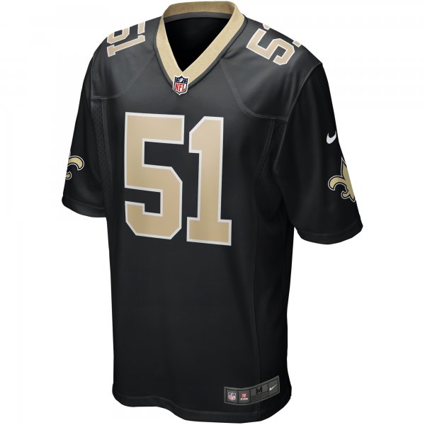 Men's New Orleans Saints Jonathan Vilma Nike Black Game Retired Player Jersey