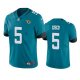 Men's Jacksonville Jaguars #5 Andre Cisco Teal Vapor Untouchable Limited Stitched Jersey